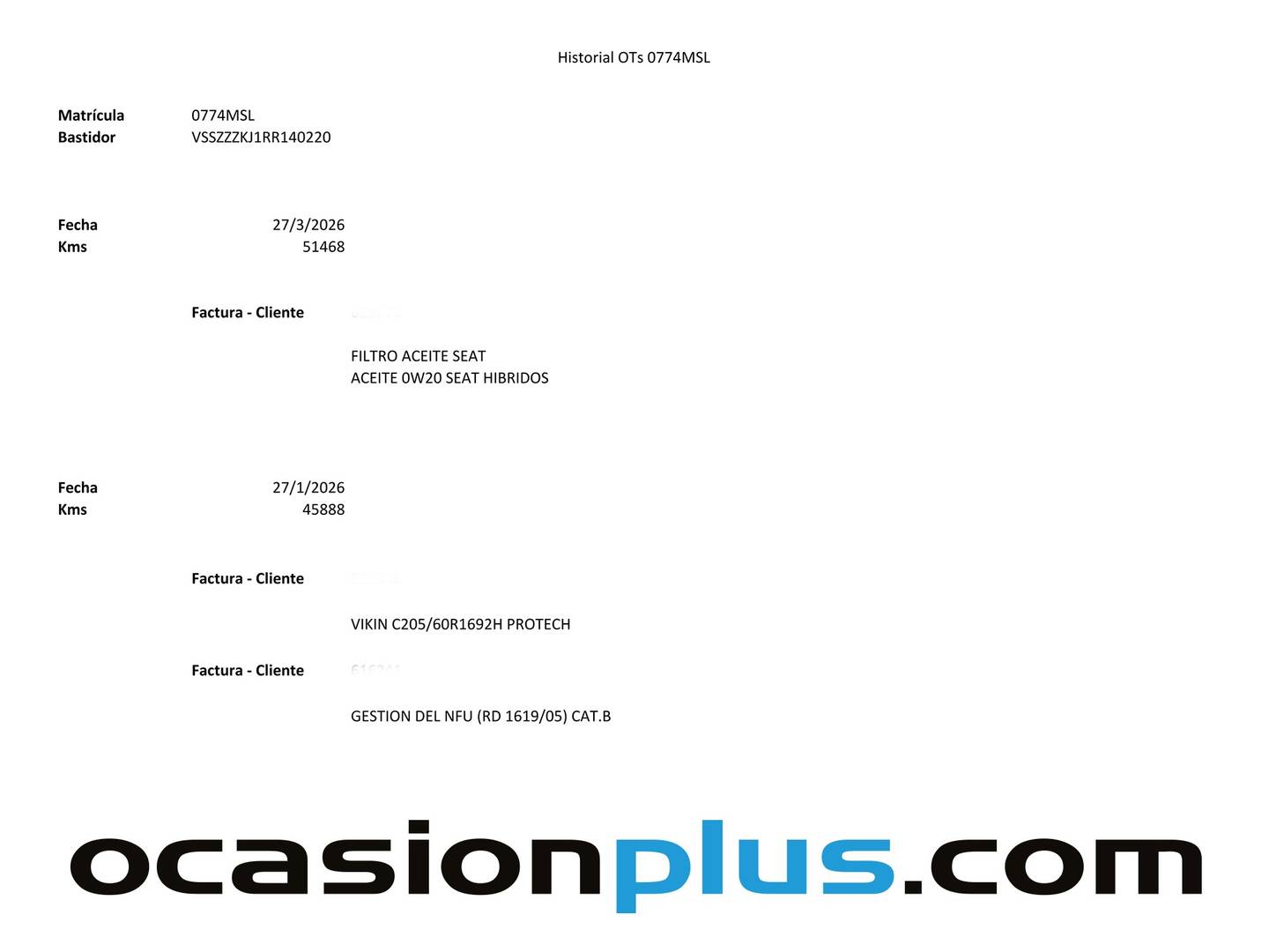 Foto del mantenimiento del Seat Arona Seat Arona 1.0 TSI Style XL DSG (115 CV)