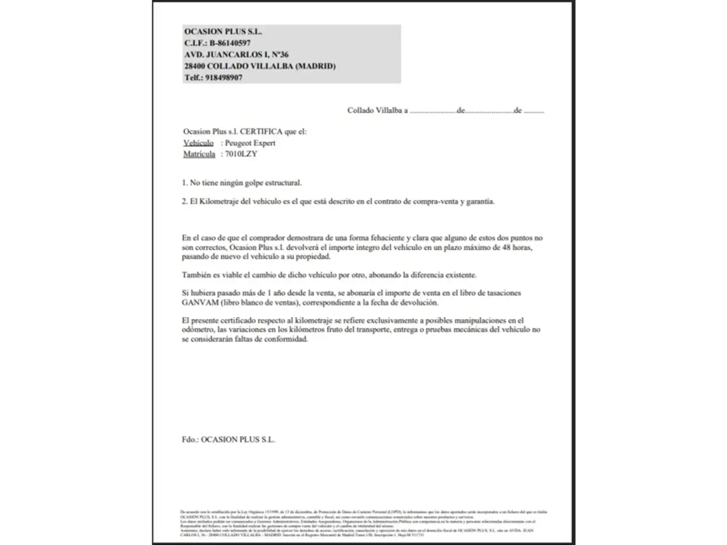 Certificado