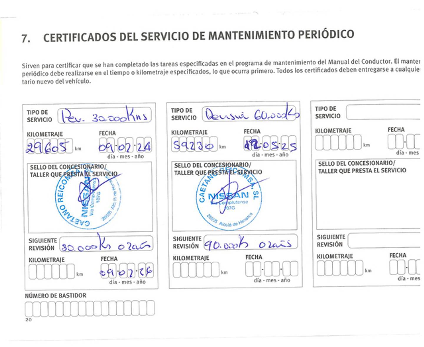 Foto del mantenimiento del Nissan Townstar Nissan Townstar 1.3G L1 N-Connecta (130 CV)
