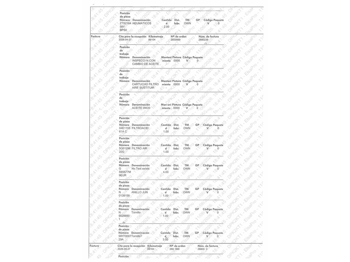 Foto del mantenimiento del Volkswagen T-Cross Volkswagen T-Cross Sport 1.0 TSI (110 CV) Pack R-Line