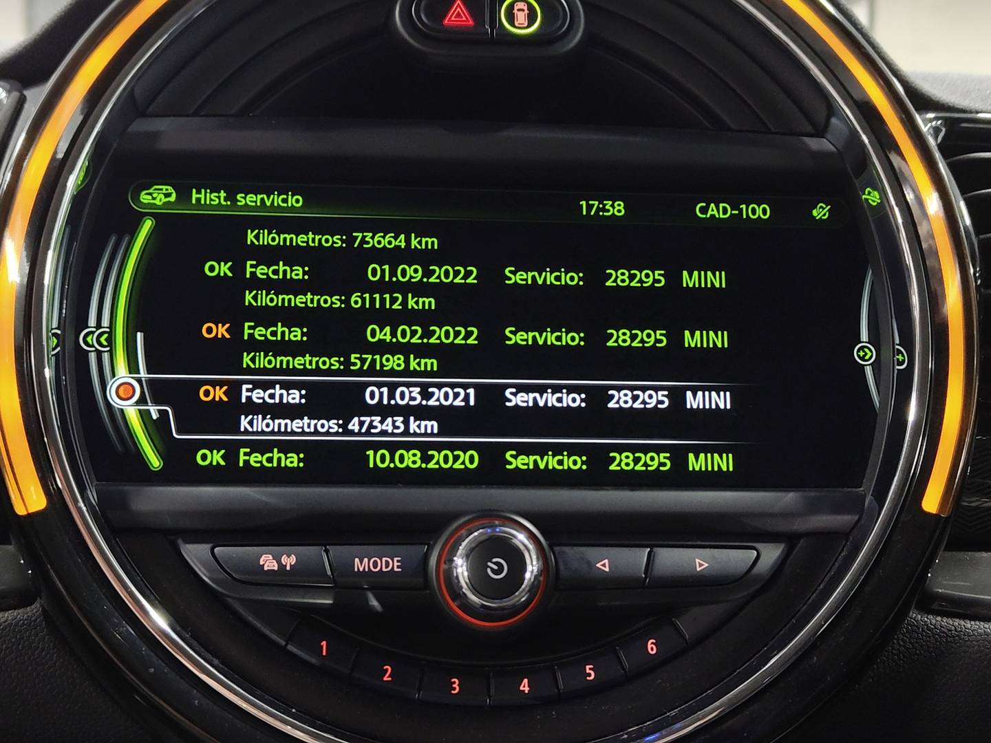 Foto del mantenimiento del Mini CLUBMAN Mini MINI Clubman Cooper (136 CV)