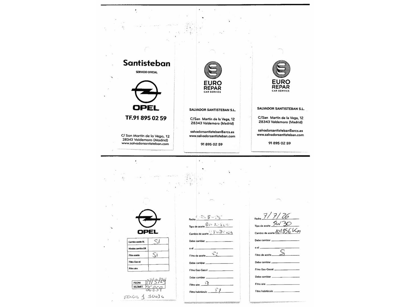 Foto del mantenimiento del Opel Grandland X Opel Grandland X 1.2 Turbo Selective (130 CV)