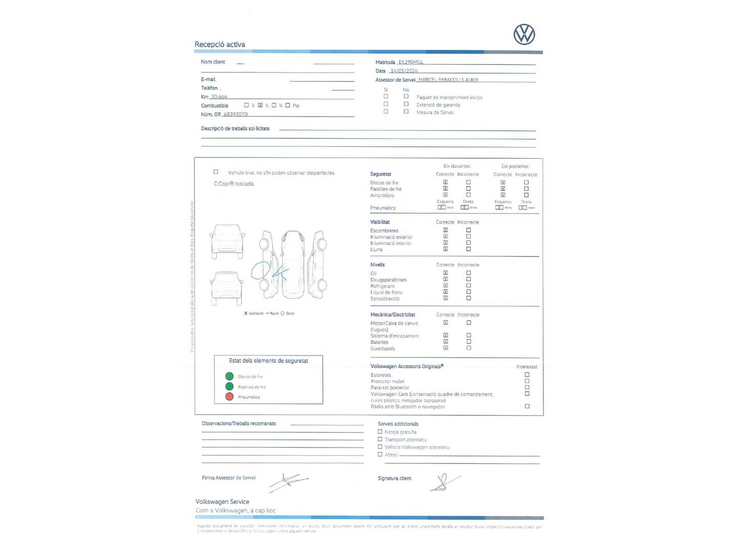 Foto del mantenimiento del Volkswagen T-Roc Volkswagen T-Roc R-Line 1.5 TSI (150 CV) DSG