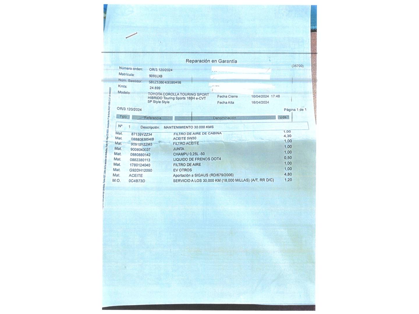 Foto Toyota Corolla Toyota Corolla 180H Style E-CVT  (180 CV)