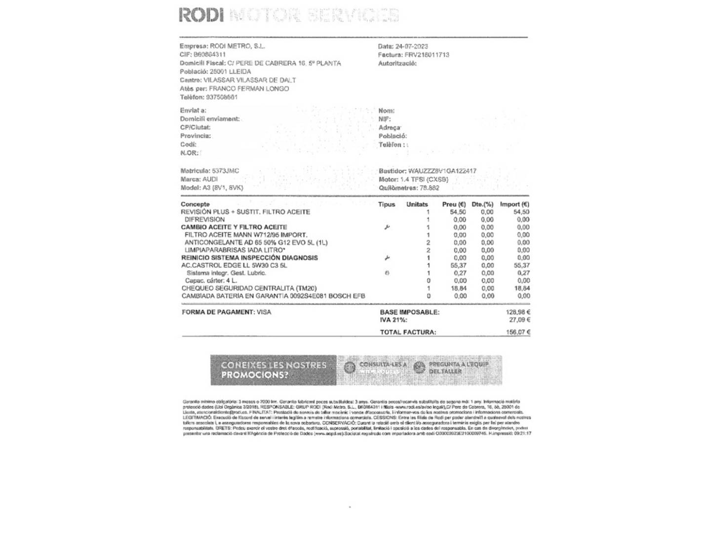 Foto Audi A3 Audi A3 Sportback Advanced 1.4 TFSI (125 CV) S tronic