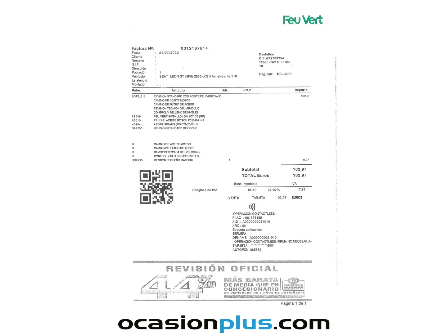 Foto Seat León SEAT León ST 1.5 EcoTSI S&S FR DSG (150 CV)