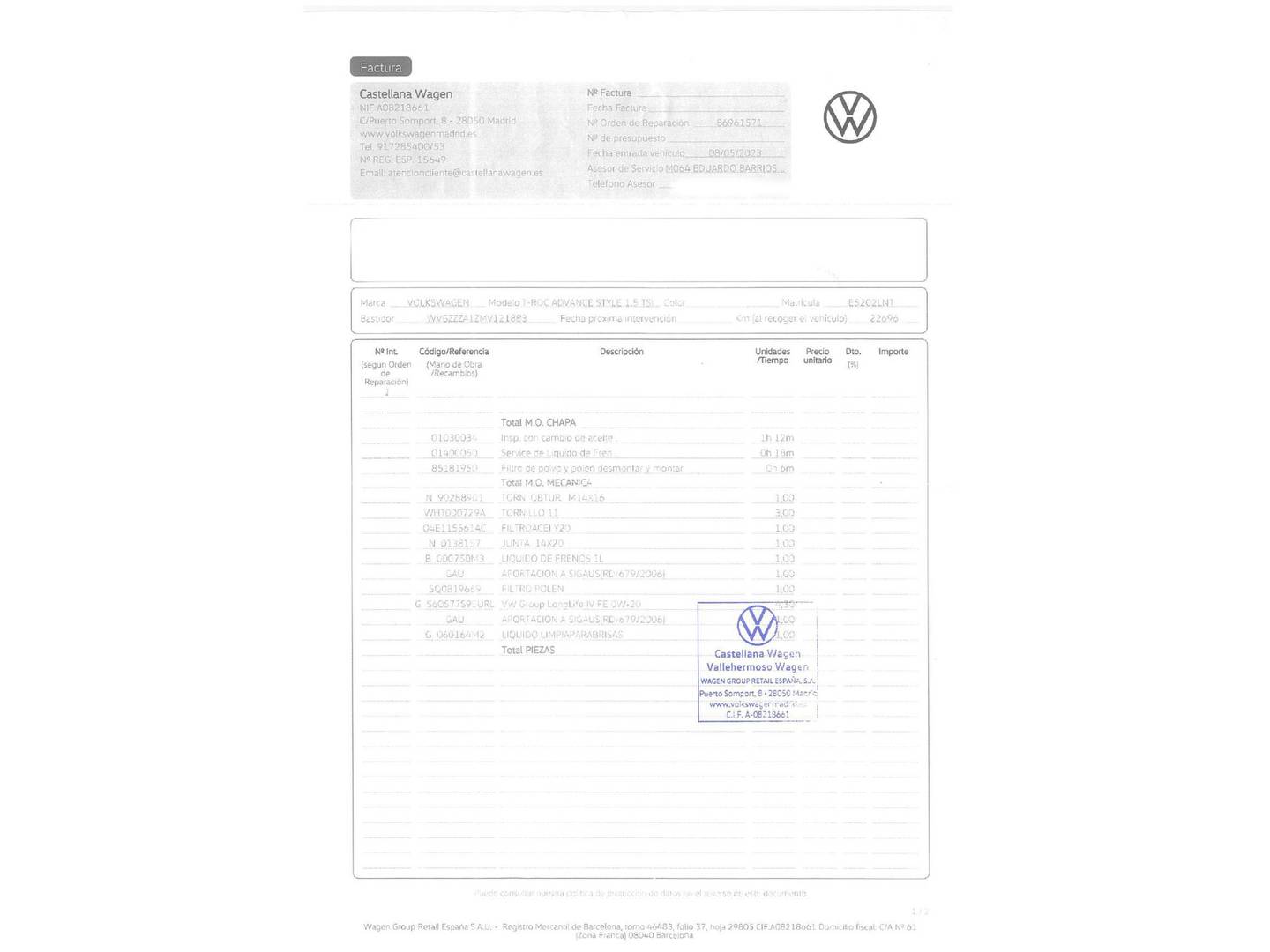 Foto Volkswagen T-Roc Volkswagen T-Roc Advance 1.5 TSI (150 CV) DSG