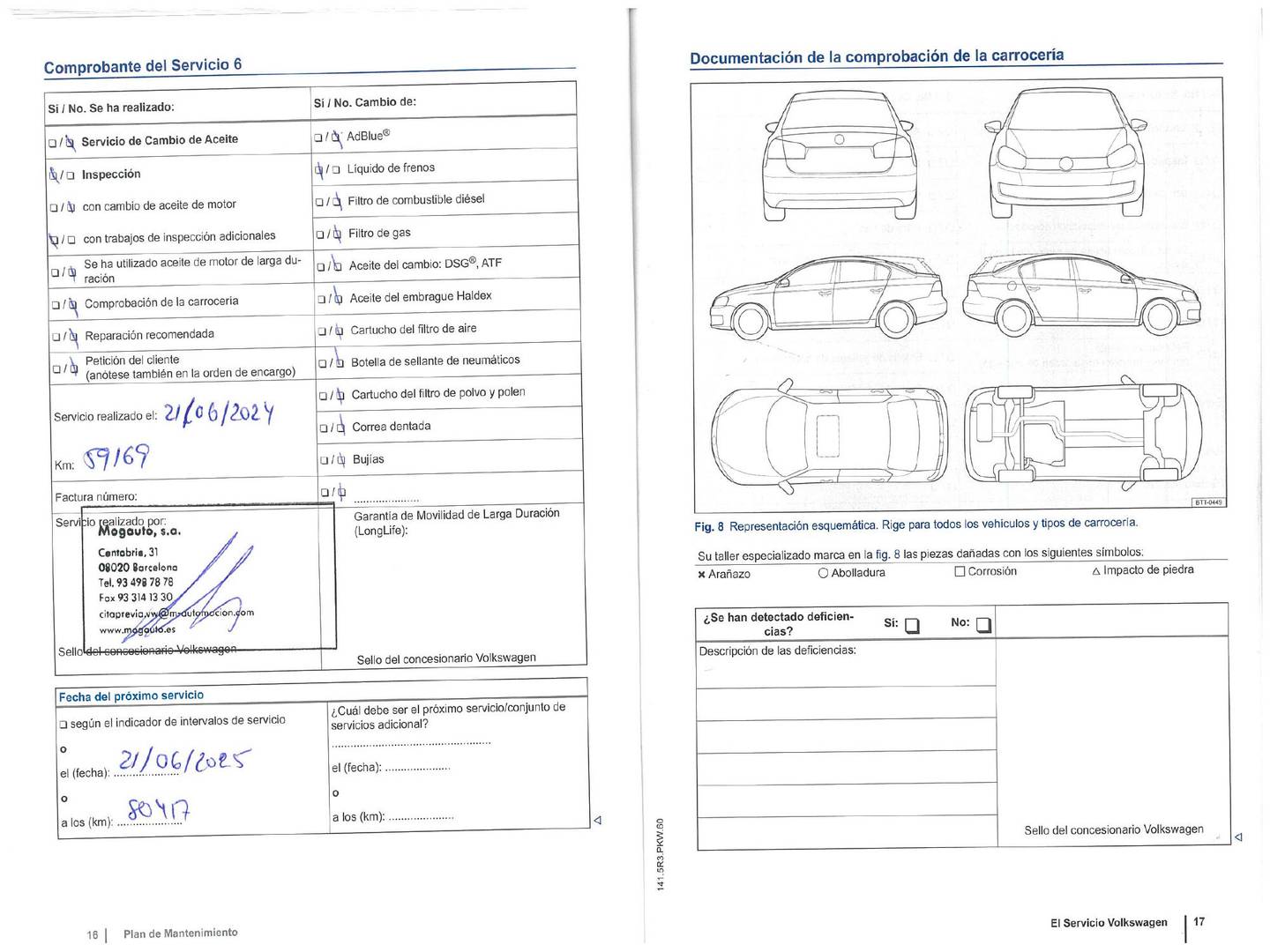 Foto del mantenimiento del Volkswagen Golf Volkswagen Golf Sport 1.6 TDI BMT (105 CV) Pack R-Line