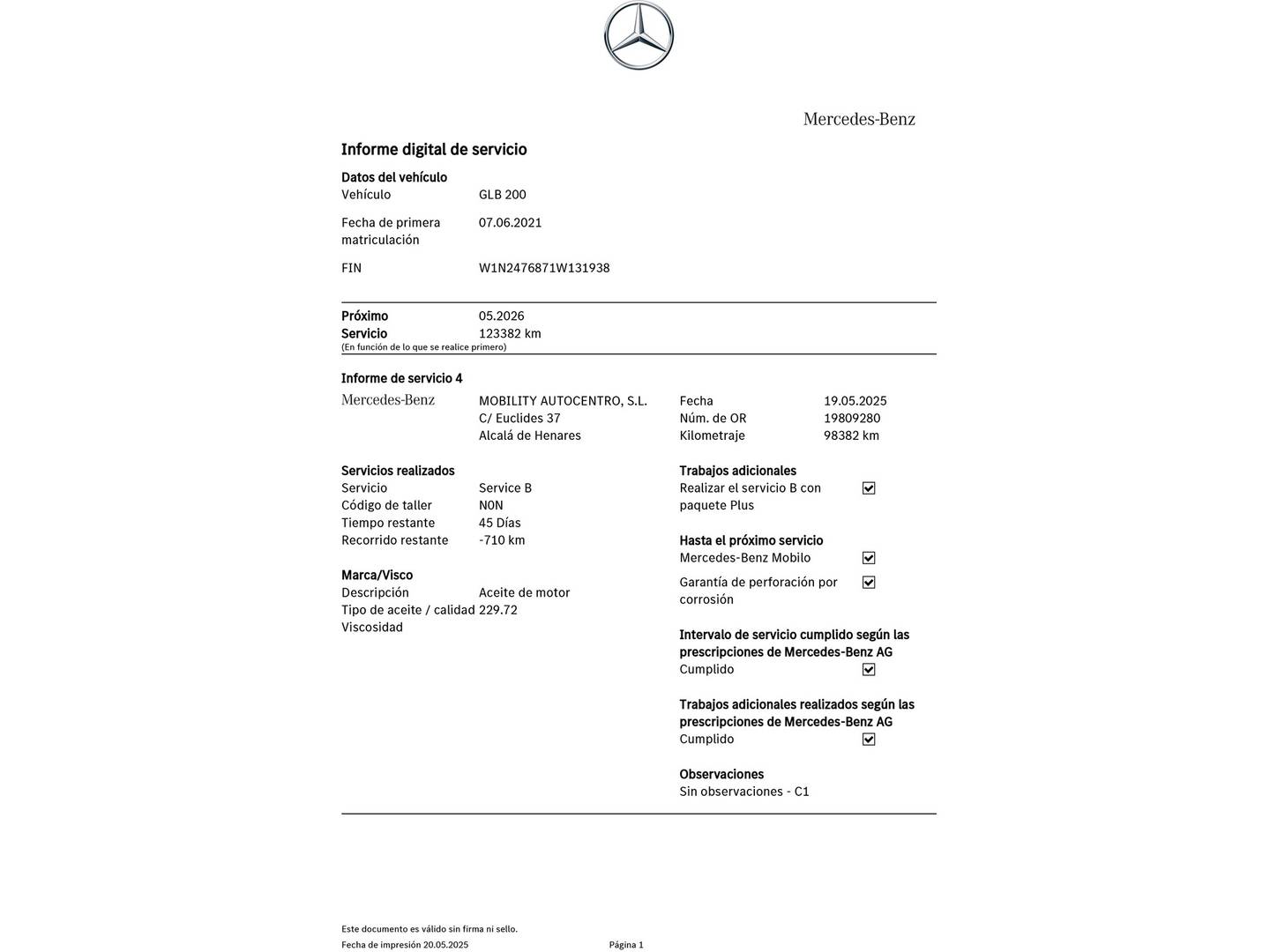 Foto Mercedes GLB Mercedes-Benz GLB GLB 200 (163 CV)