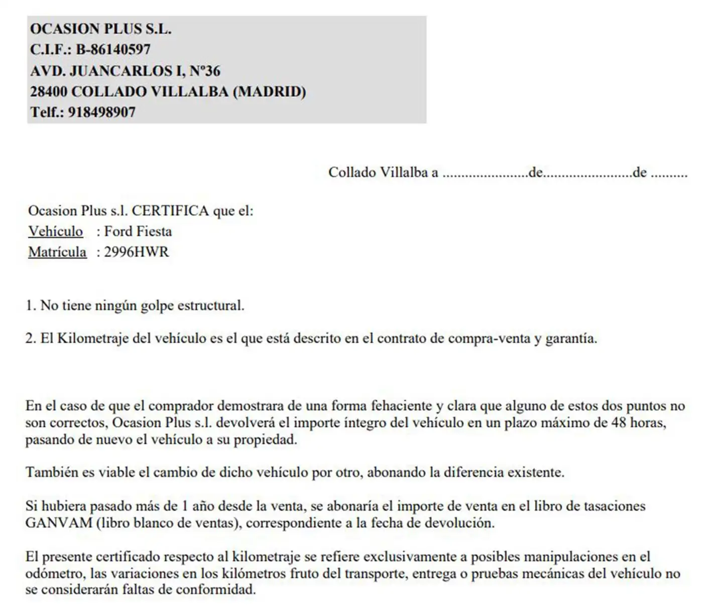 Certificado