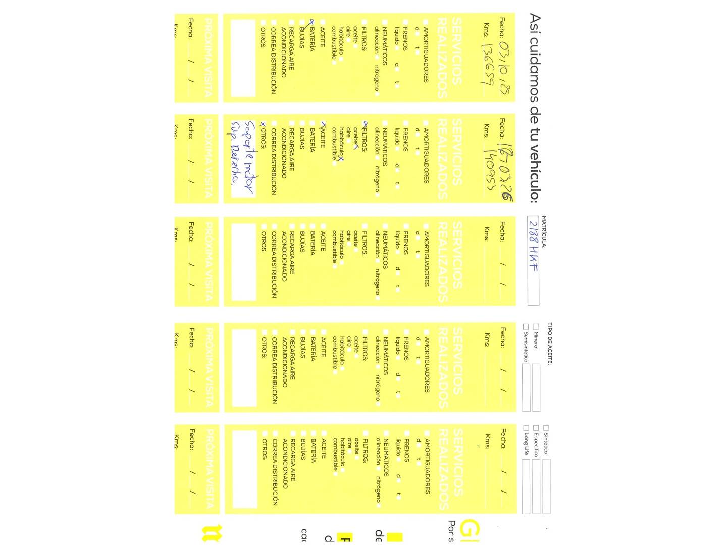 Foto del mantenimiento del Volkswagen Polo Volkswagen Polo Advance 1.2 (60 CV)