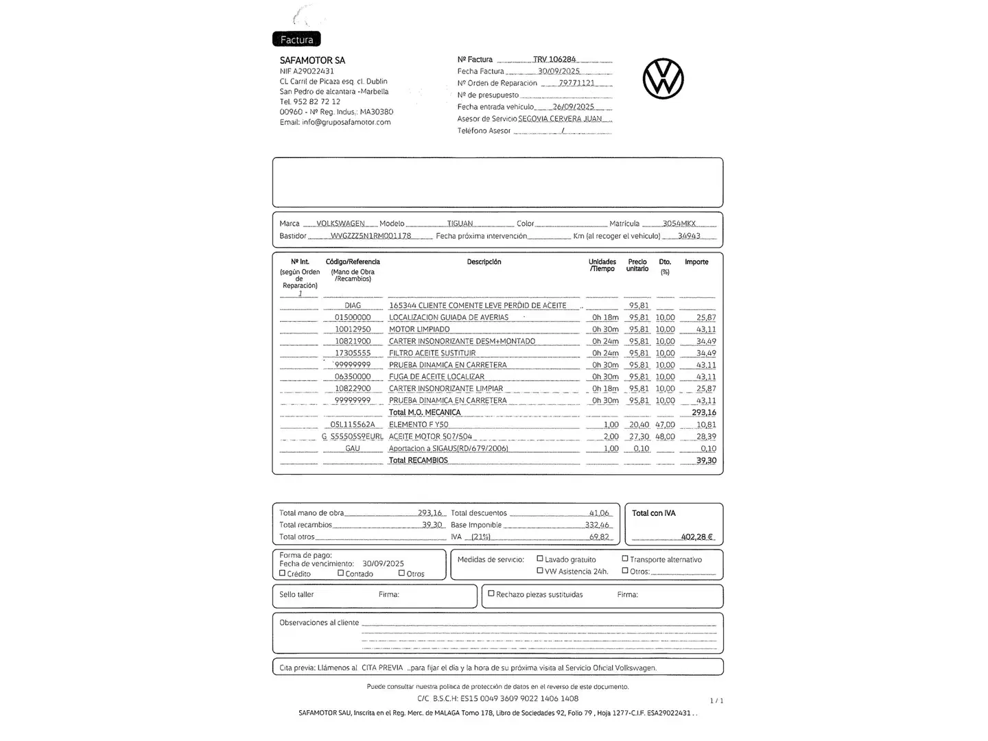 Foto Volkswagen Tiguan Allspace Volkswagen Tiguan Allspace R-Line 2.0 TDI (150 CV) DSG