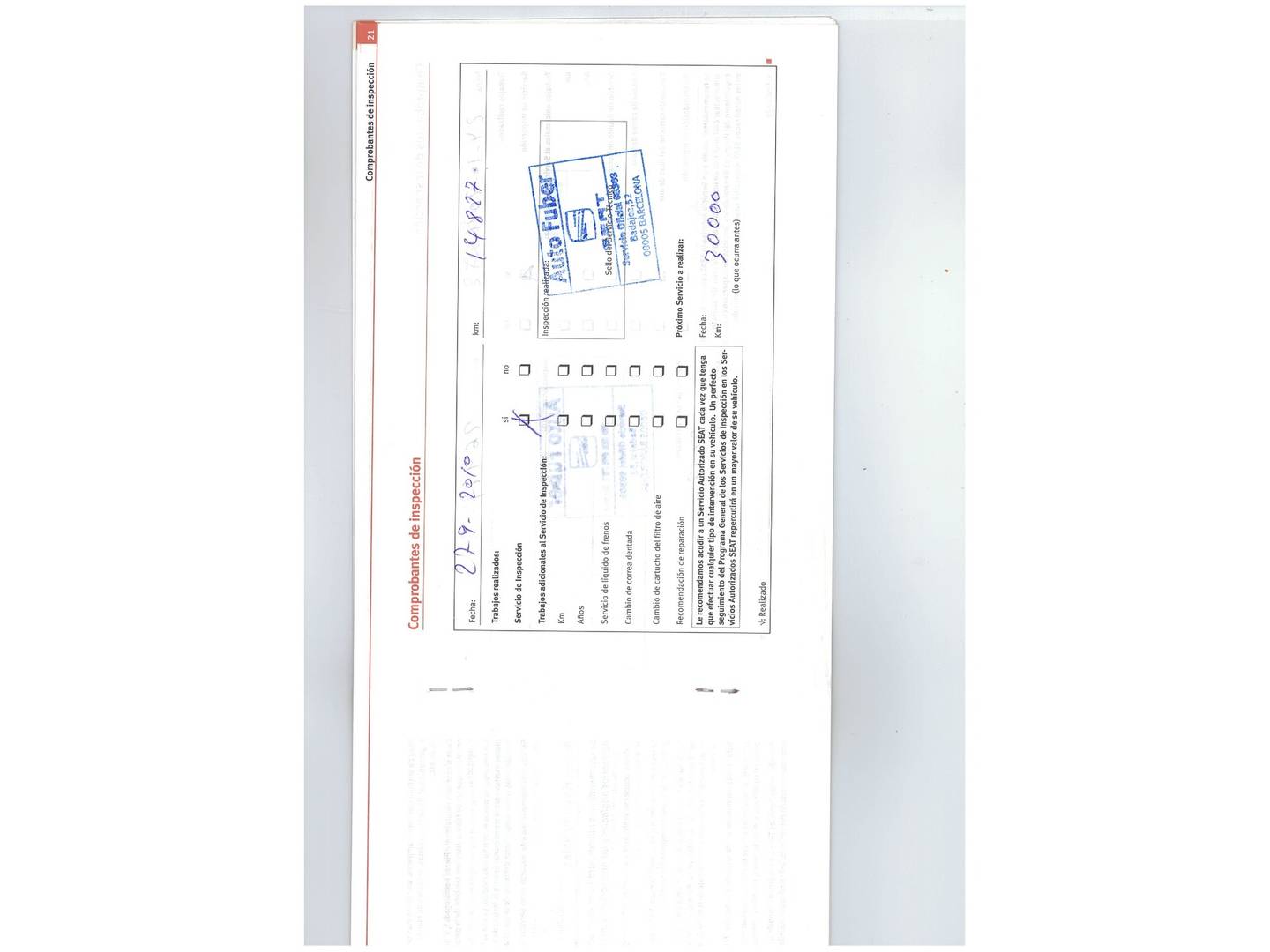 Foto del mantenimiento del Seat Altea SEAT Altea 1.8 TSI Sport (160 CV)