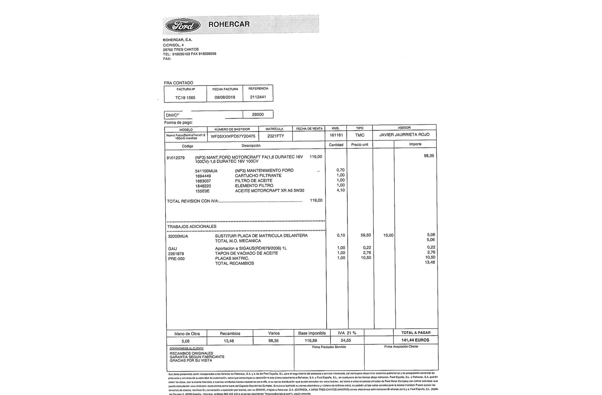 Ford Focus 1.6 Trend - foto 16