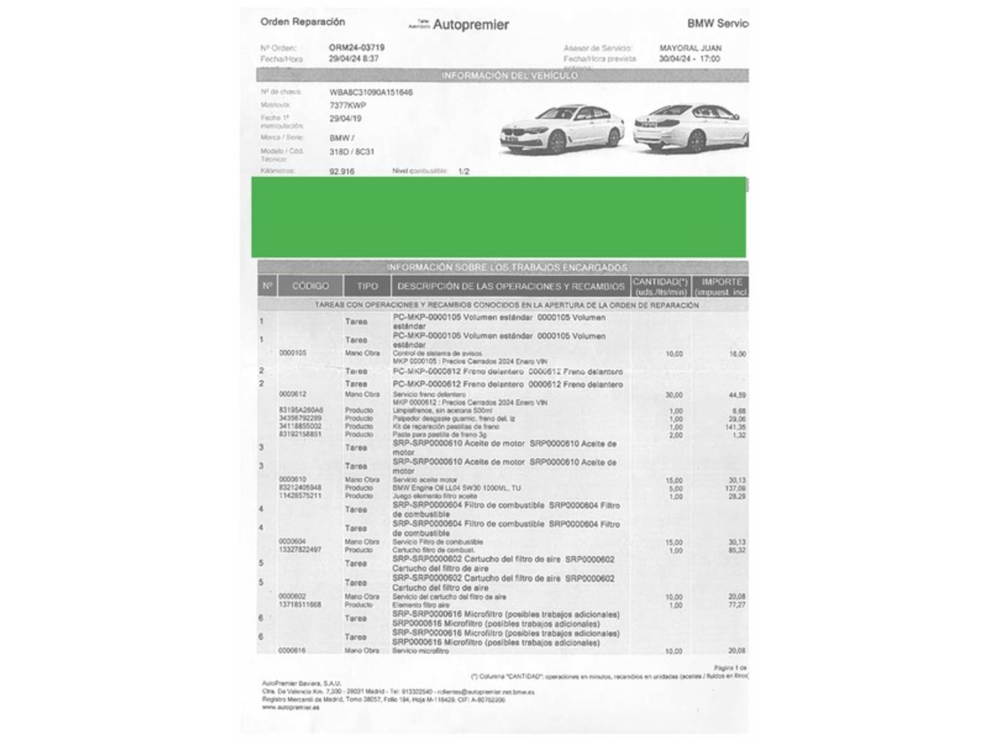 Foto BMW Serie 3 BMW Serie 3 318d  (150 CV) Pack Sport