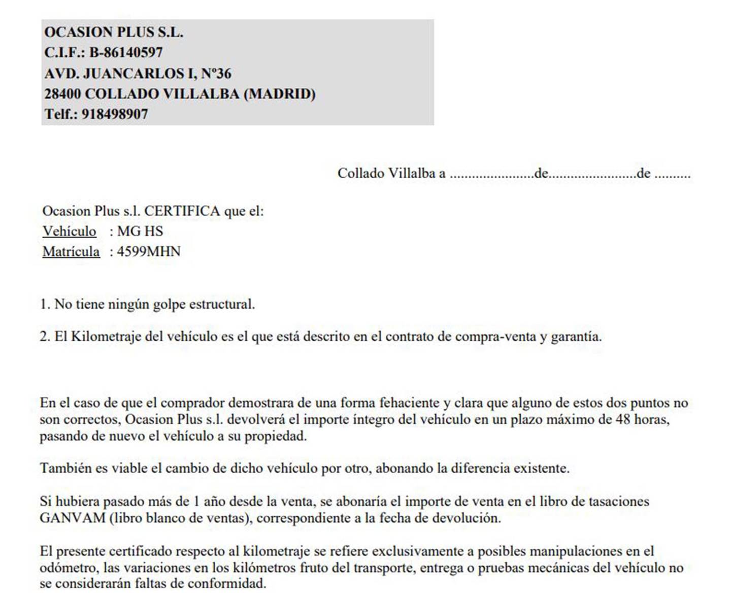 MG HS MG HS 1.5 Turbo GDI Comfort (162 CV) manual