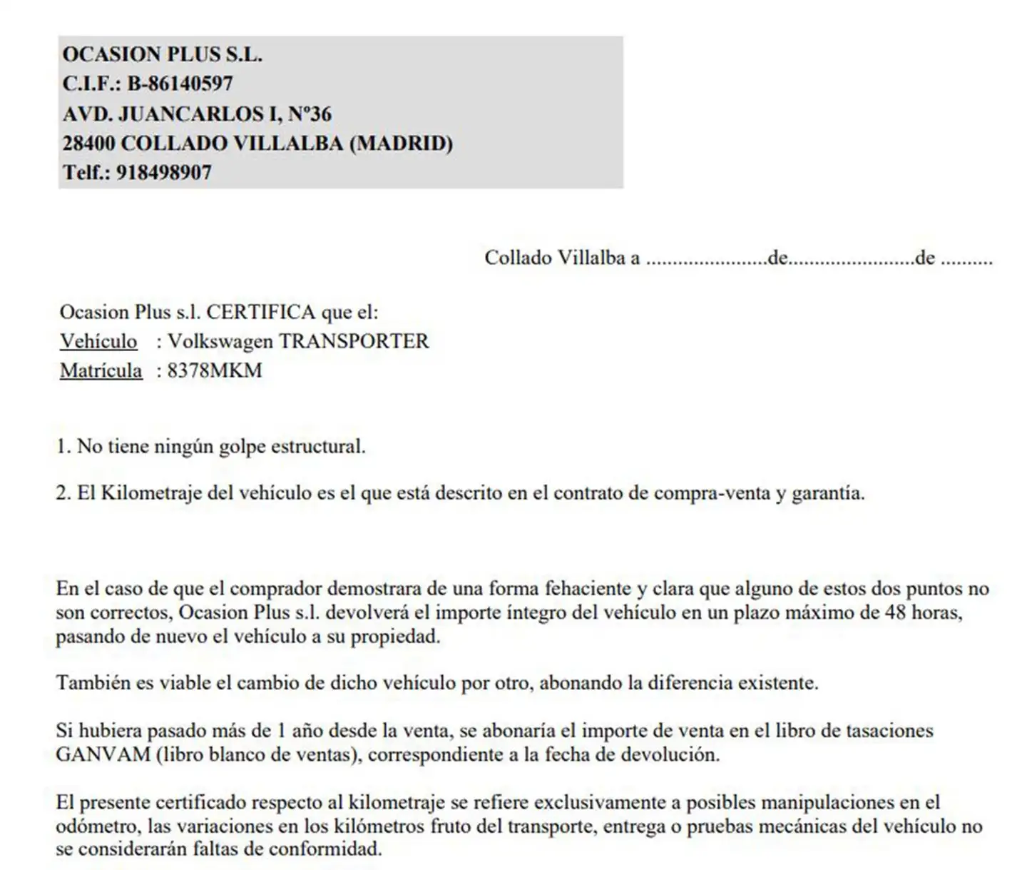 Certificado