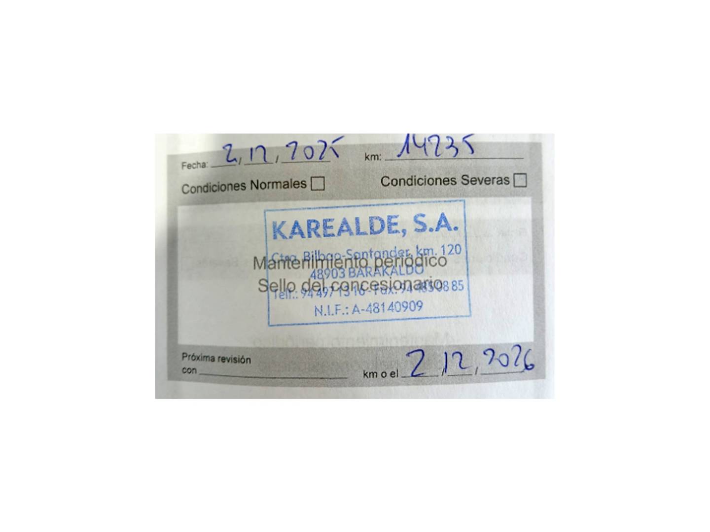 Foto del mantenimiento del Citroën C5 Aircross Citroën C5 Aircross PureTech 130 S&S You (131 CV)