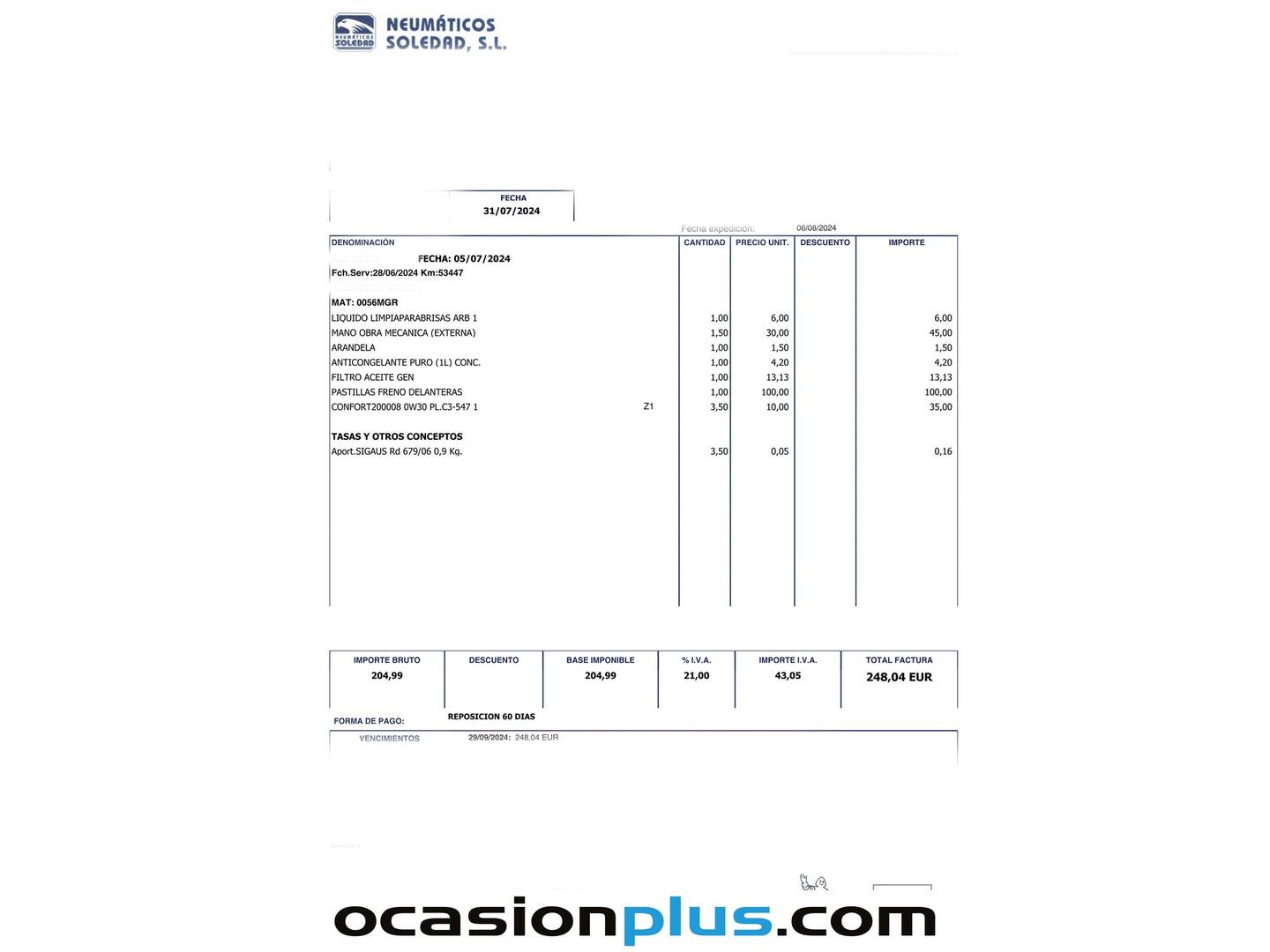 Foto del mantenimiento del Peugeot 3008 Peugeot 3008 PureTech 130 S&S Allure Pack (130 CV)