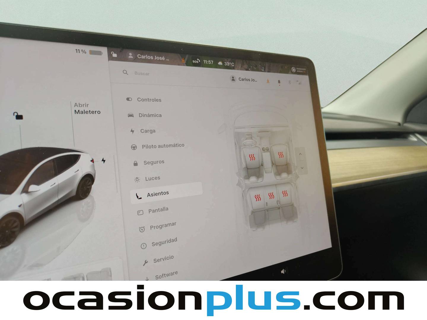 Equipamiento del Tesla Model Y Tesla Model Y Tracción Trasera RWD (256 CV)