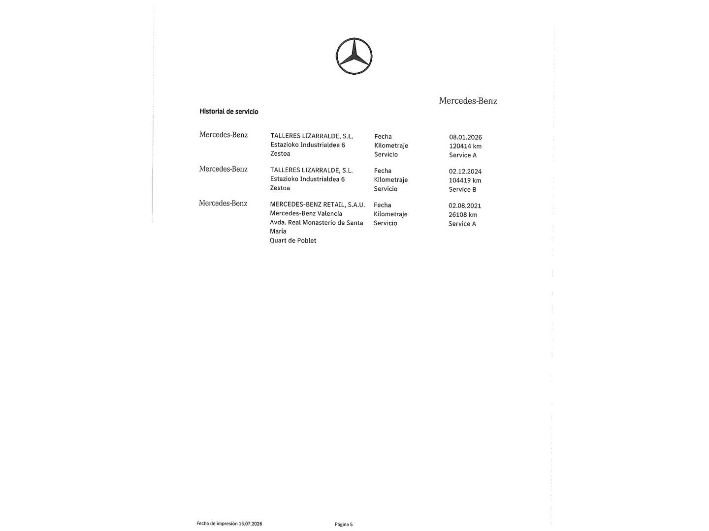 Foto del mantenimiento del Mercedes GLE Mercedes GLE GLE 450 4Matic (367 CV) Pack AMG