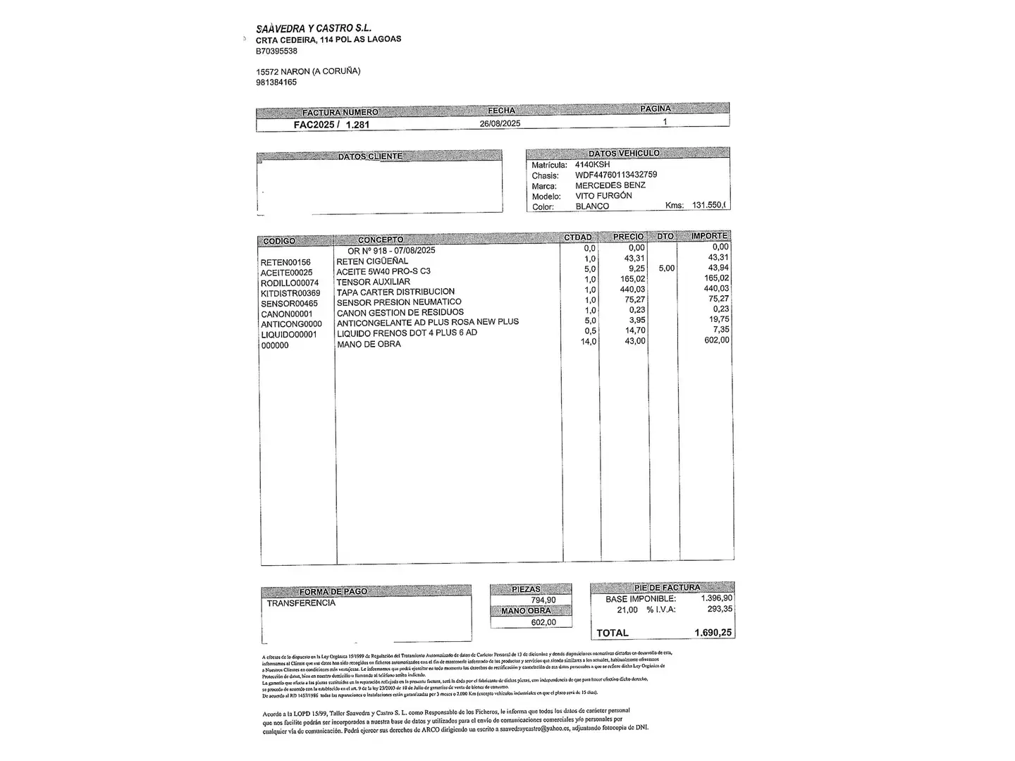 Foto Mercedes Vito Mercedes-Benz Vito 111 CDI Compacta  (114 CV)