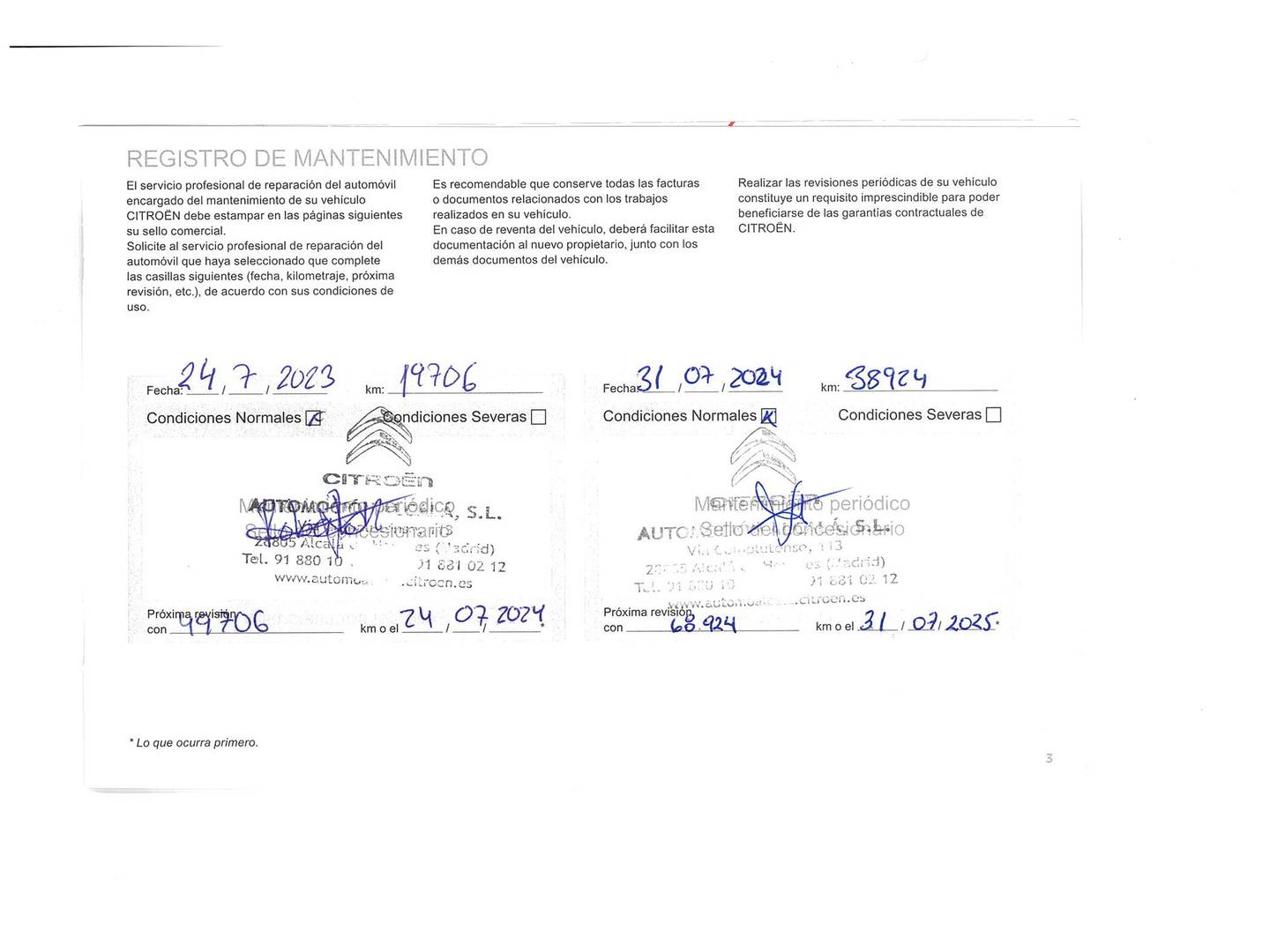 Foto del mantenimiento del Citroën C4 Citroën C4 BlueHDi 110 S&S Feel Pack (110 CV)