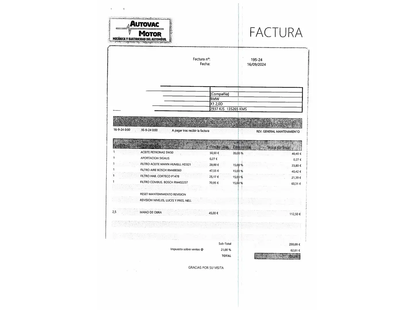 Foto BMW X1 BMW X1 sDrive18d Business (150 CV)