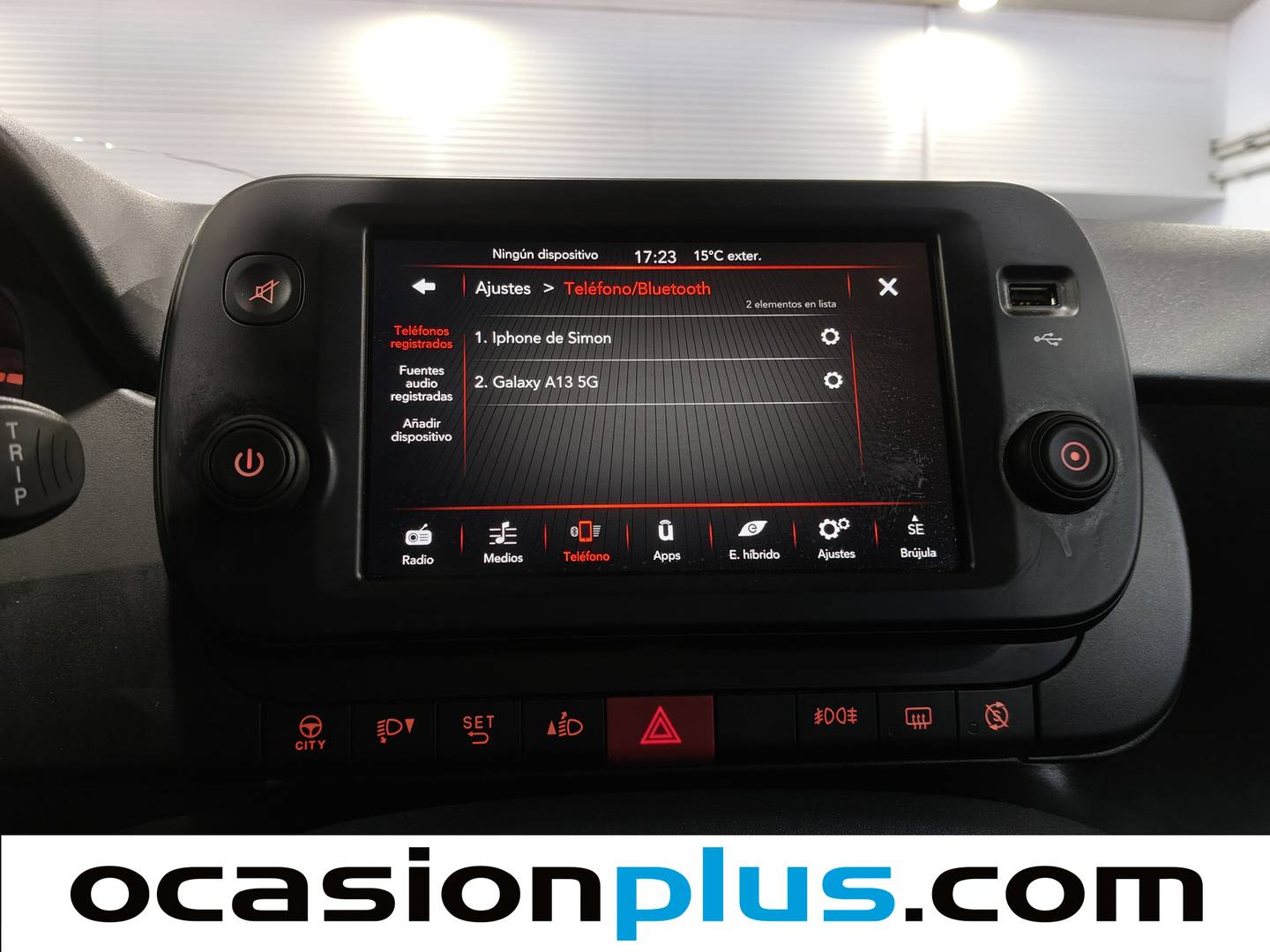 Equipamiento del Fiat Panda Fiat Panda 1.0 Hybrid Cross  (70 CV)