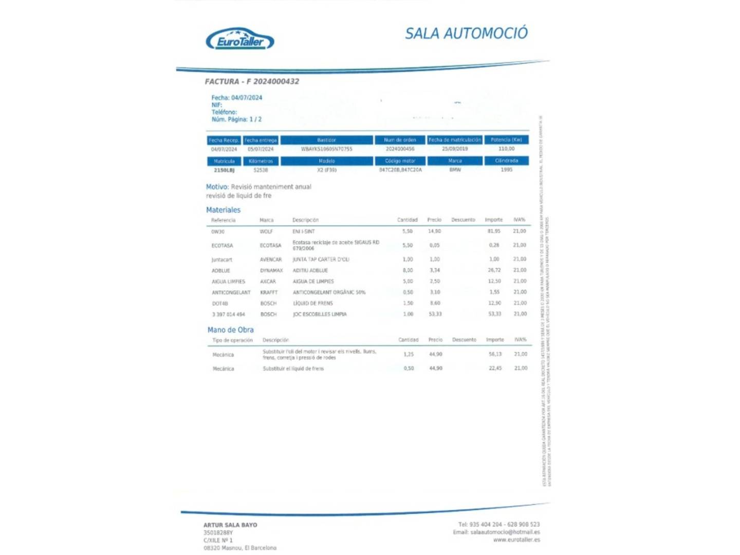 Foto BMW X2 BMW X2 sDrive18d (150 CV)