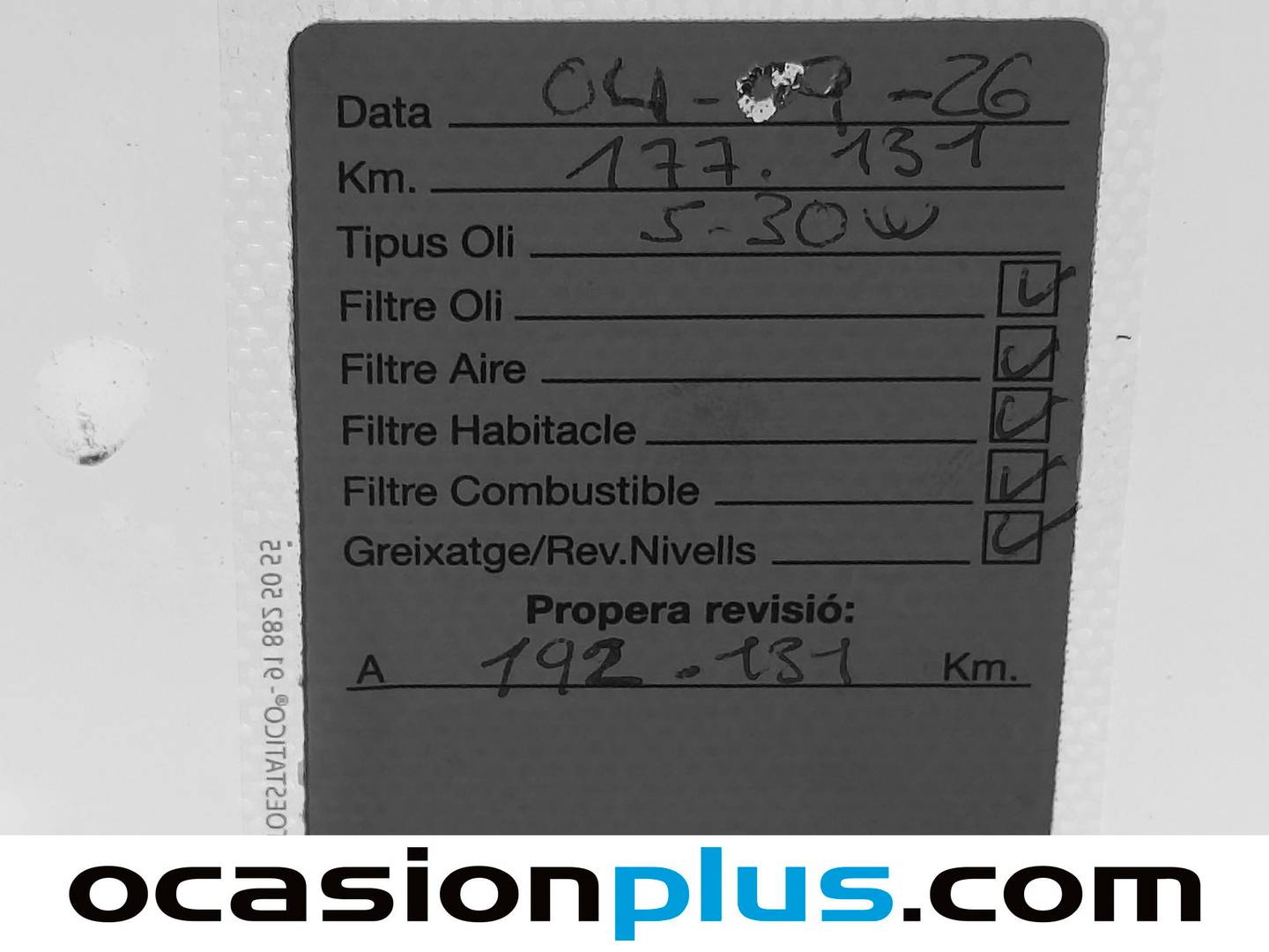 Foto del mantenimiento del Seat Ibiza Seat Ibiza 1.6 TDI CR S&S FR (115 CV)