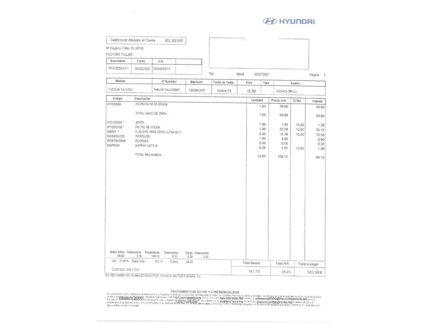 Foto Hyundai Tucson Hyundai Tucson 1.7 CRDI BlueDrive Essence 4x2 (115 CV)