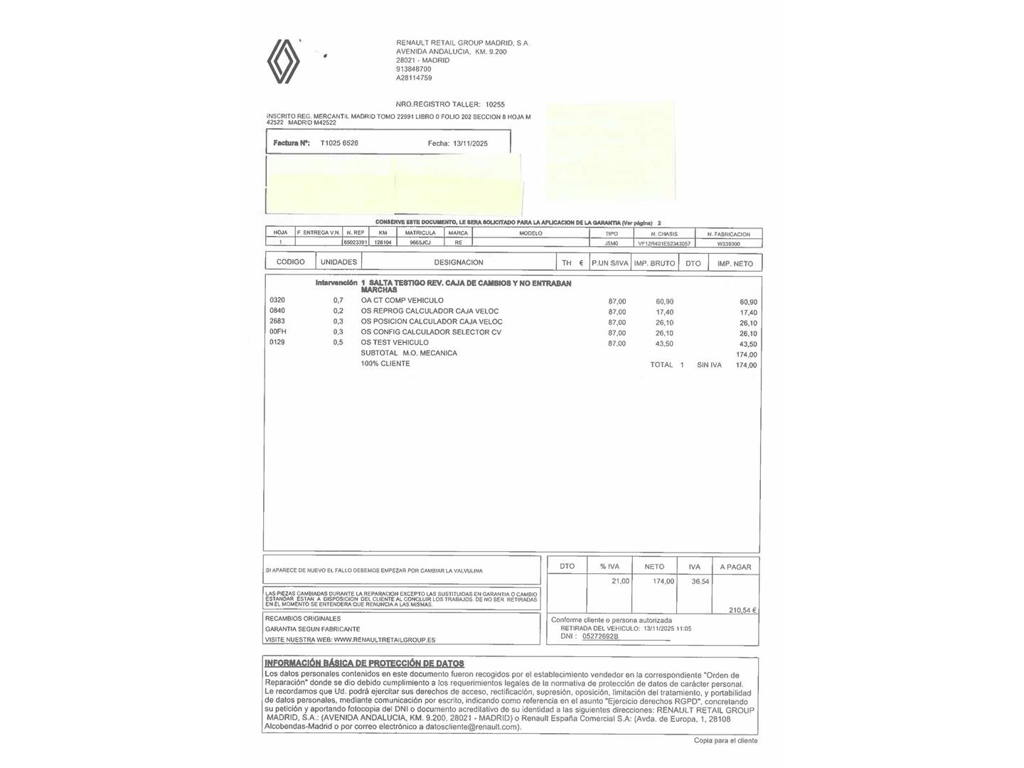 Foto del mantenimiento del Renault Captur Renault Captur Zen Energy TCe (120 CV) EDC