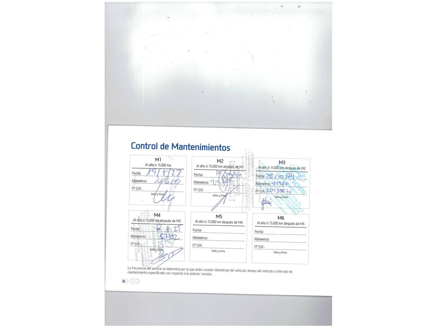 Foto del mantenimiento del Hyundai Kona Hyundai Kona 1.0 TGDi Maxx 4x2 (120 CV)