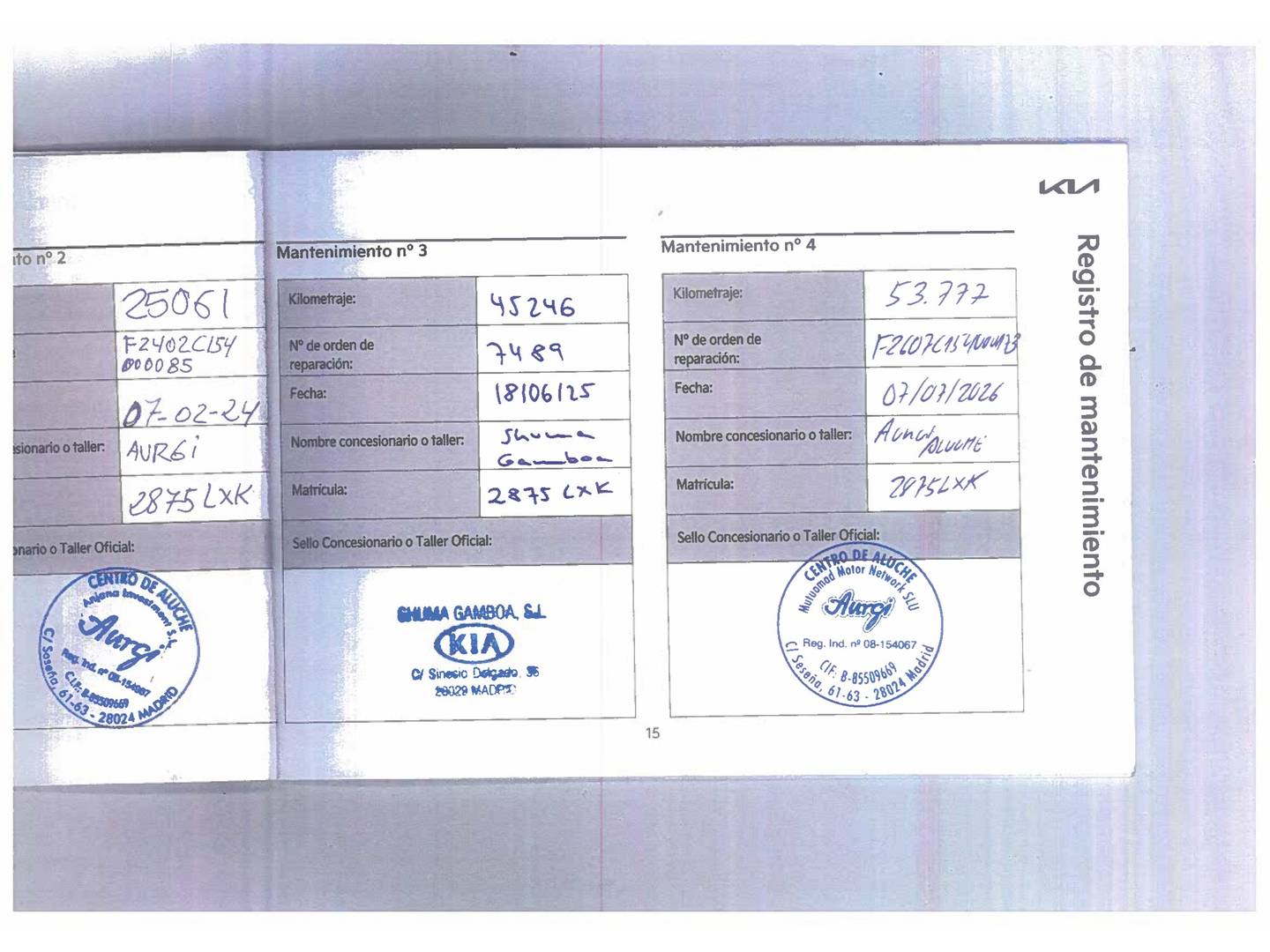 Foto del mantenimiento del KIA Ceed KIA Ceed 1.0 T-GDi Drive (120 CV)