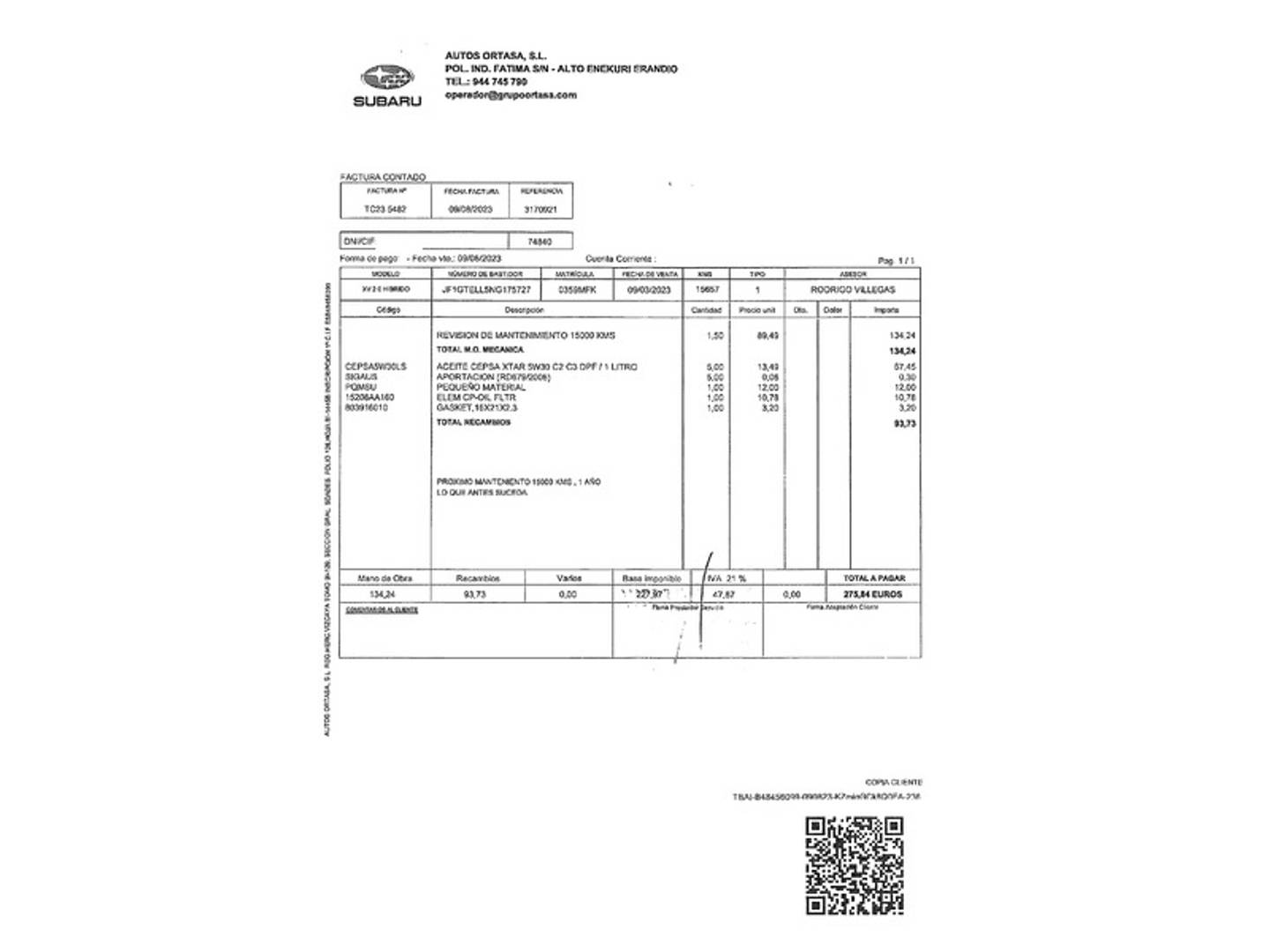 Foto Subaru XV Subaru XV 2.0i Hybrid Executive Plus CVT (150 CV)