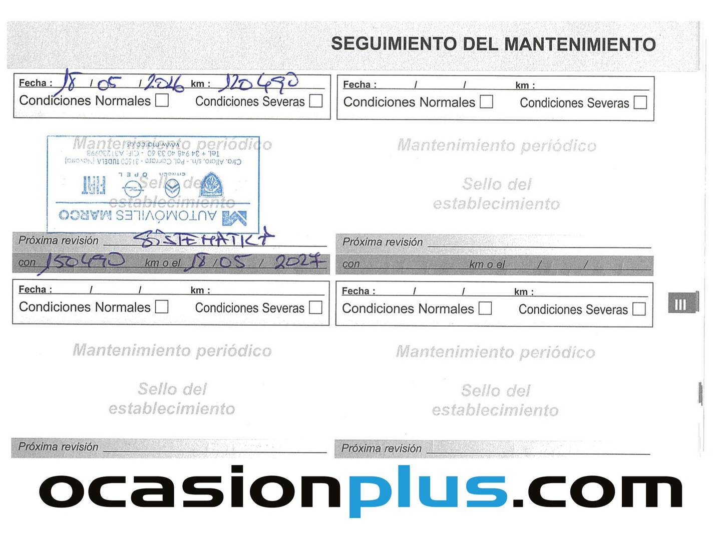Foto del mantenimiento del Peugeot Rifter Peugeot Rifter BlueHDi 130 GT Line Standard (130 CV)