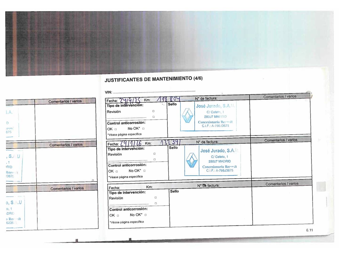Foto del mantenimiento del Renault Espace Renault Espace Zen Energy TCe (200 CV) EDC 7 Plazas