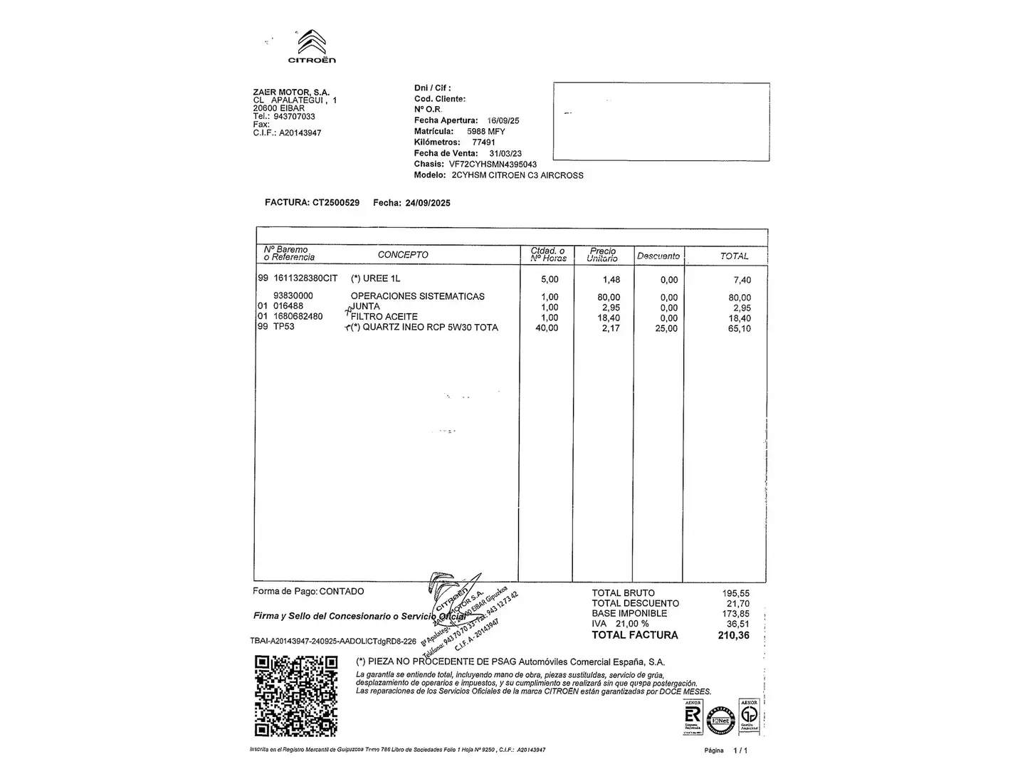 Foto Citroën C3 Aircross Citroen C3 Aircross BlueHDi 110 S&S C-Series (110 CV)