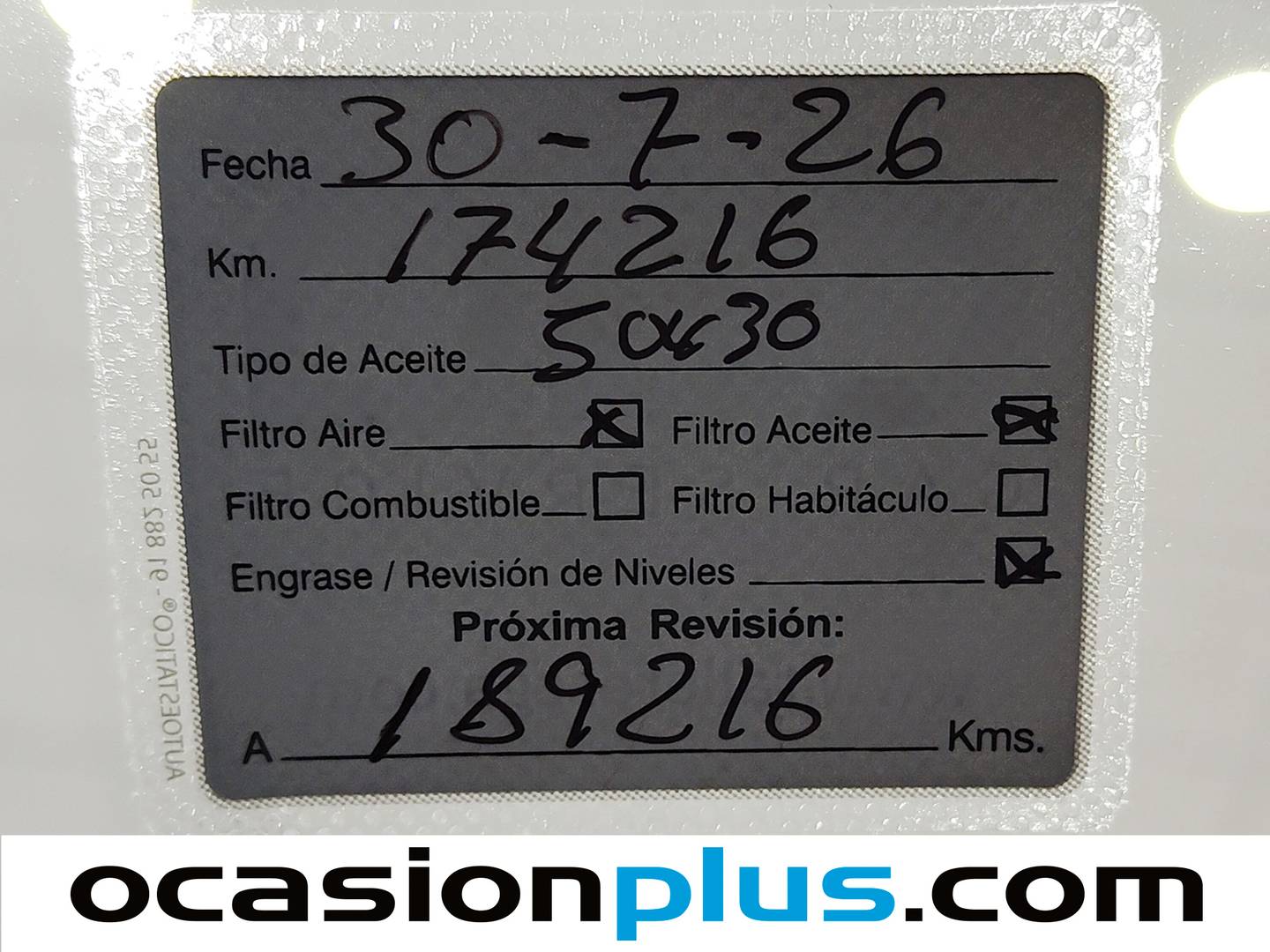 Foto del mantenimiento del BMW Serie 1 BMW Serie 1 118d (143 CV)