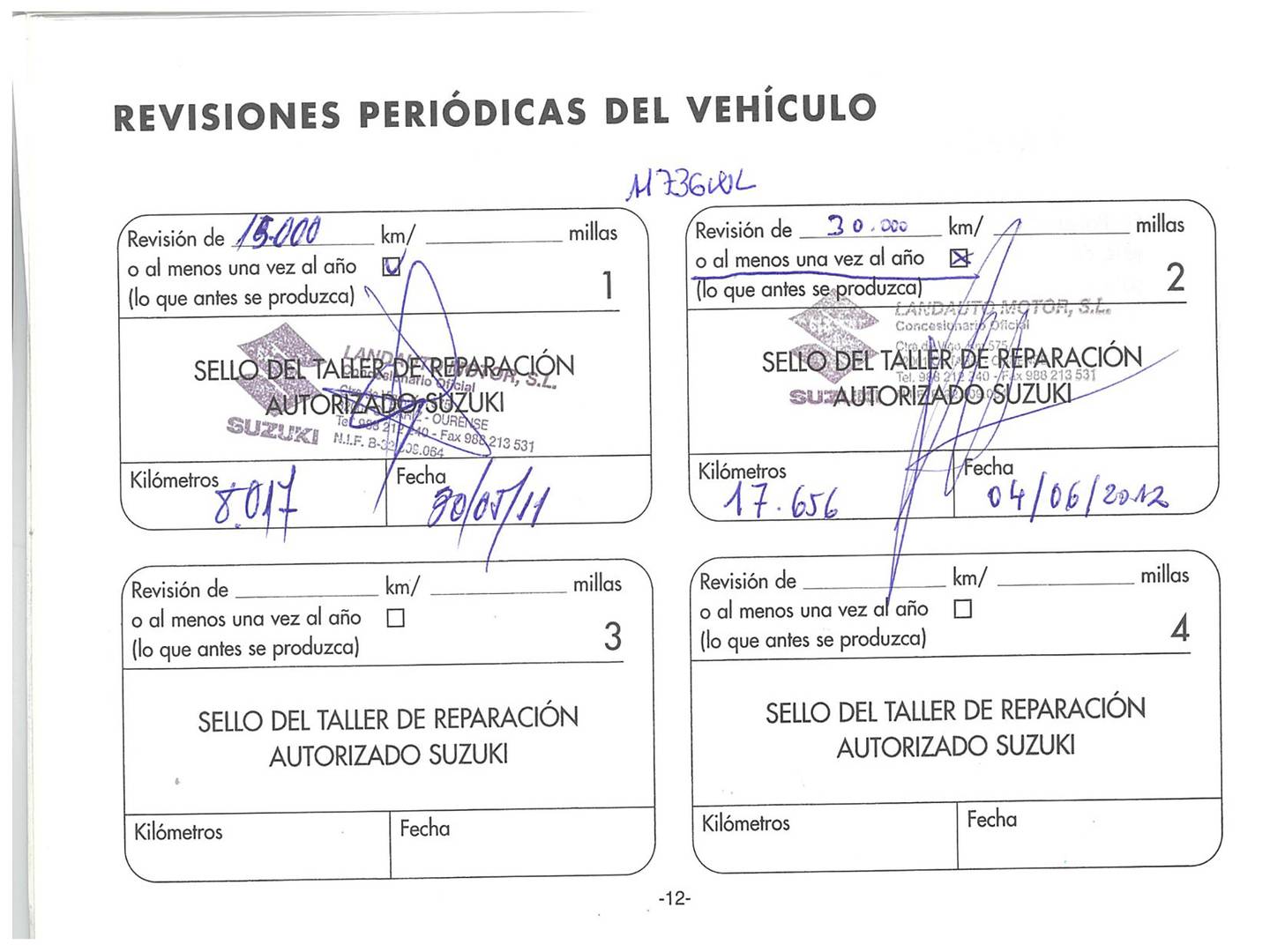 Foto del mantenimiento del Suzuki Swift Suzuki Swift 1.3 GL (92 CV)