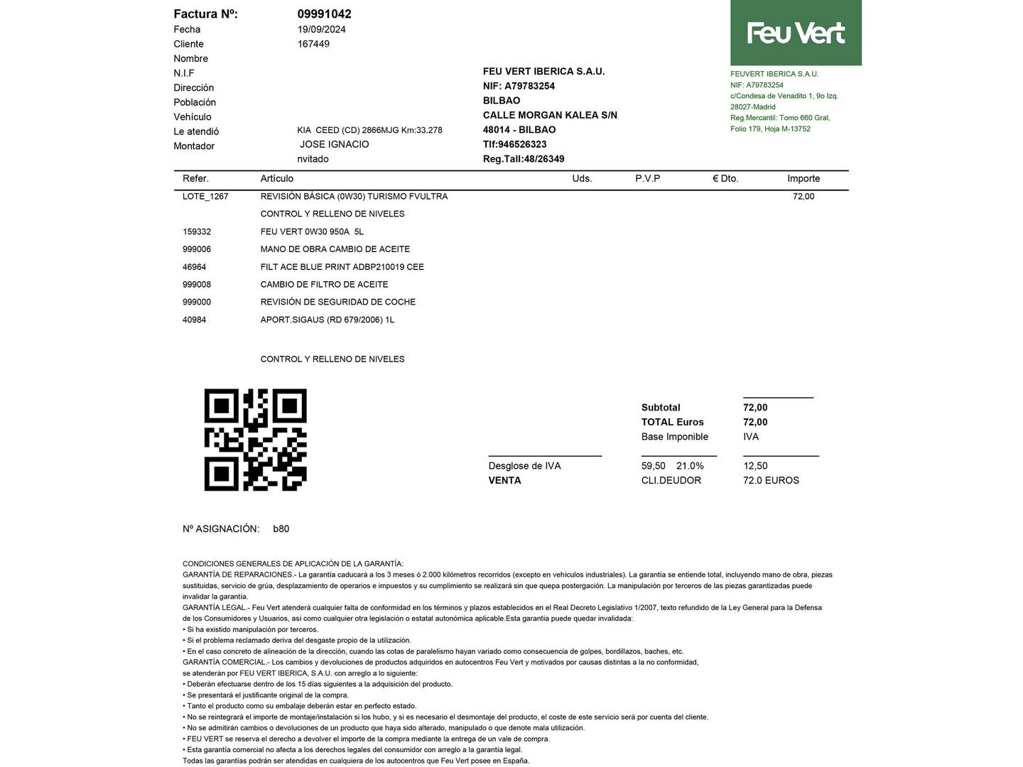 Foto del mantenimiento del KIA Ceed KIA Ceed 1.6 MHEV iMT Drive (136 CV)
