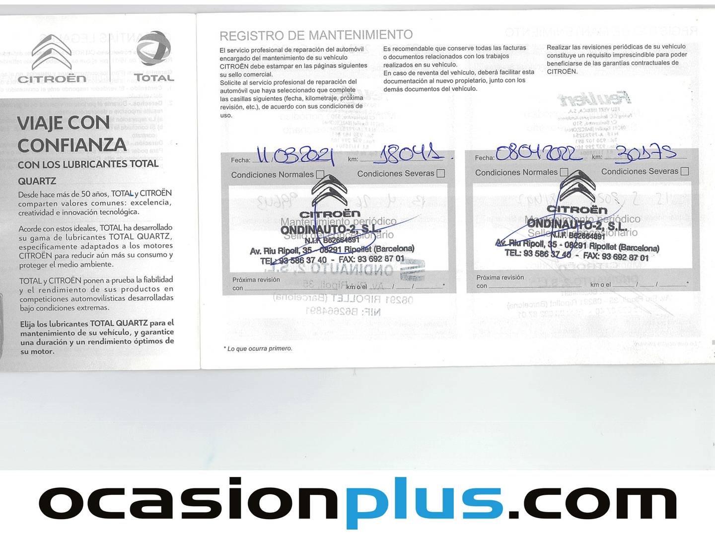 Foto del mantenimiento del Citroën C3 Citroën C3 PureTech 110 Feel EAT6 (110 CV)