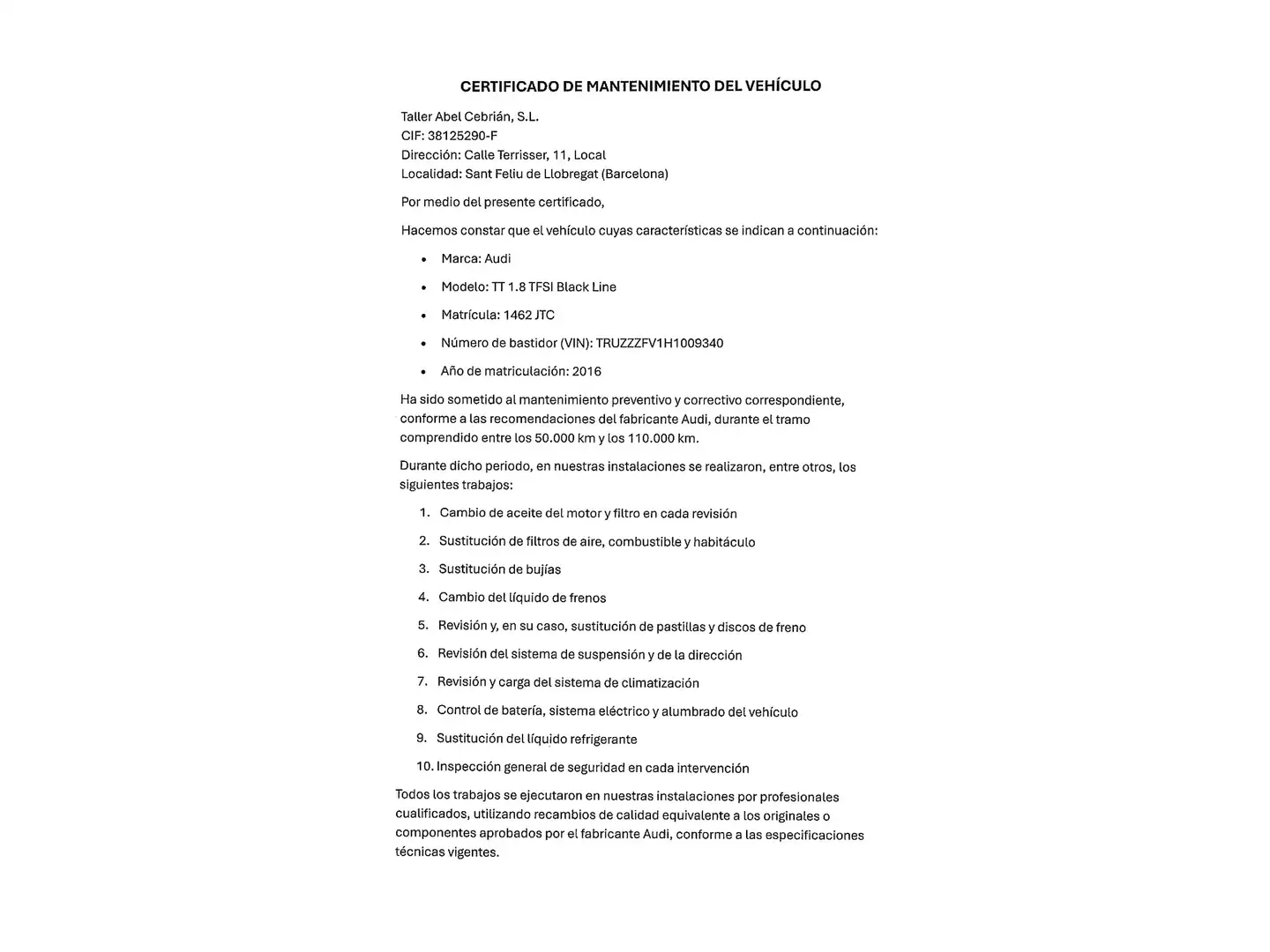 Mantenimiento