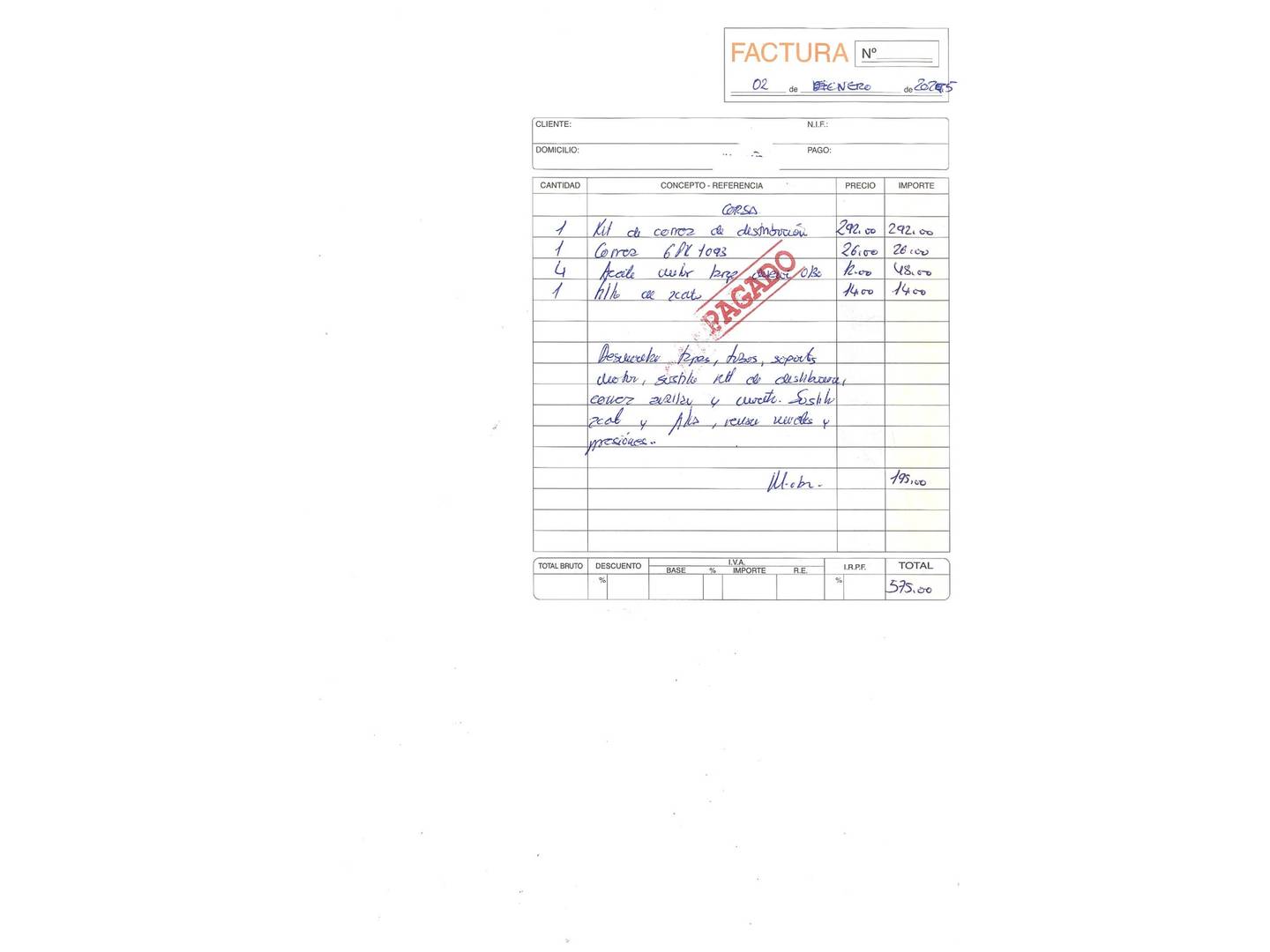 Foto del mantenimiento del Opel Corsa Opel Corsa 1.2 Turbo XHL GS-Line (100 CV)