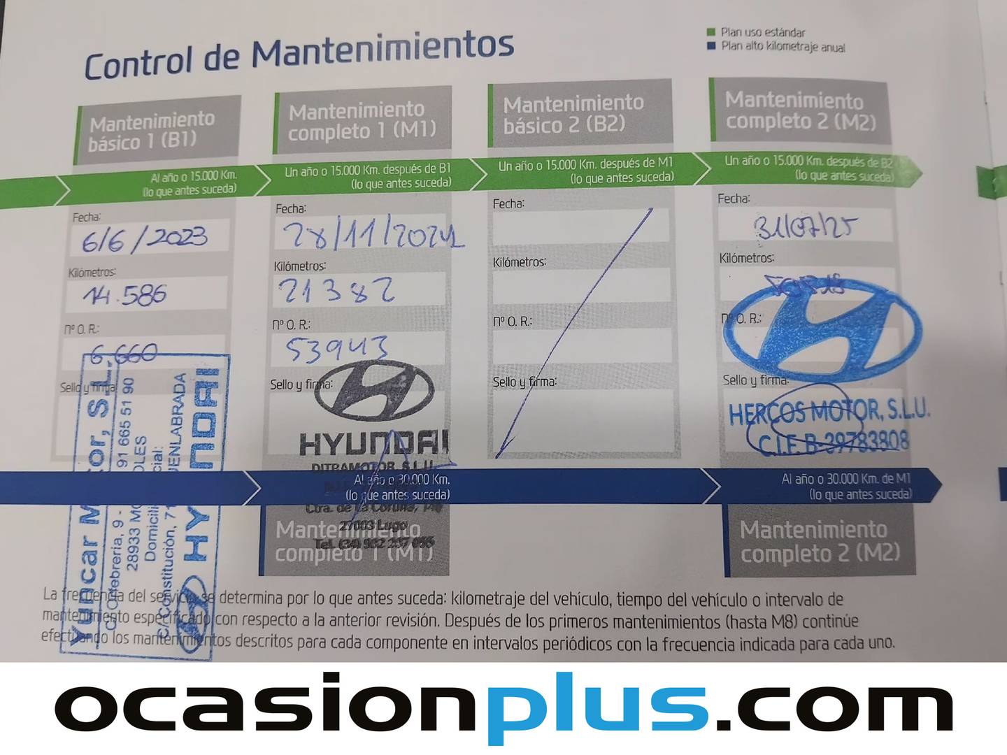 Foto del mantenimiento del Hyundai Santa Fe Hyundai Santa Fe 2.2 CRDI Style 4x4 Auto (202 CV) 7 PLAZAS