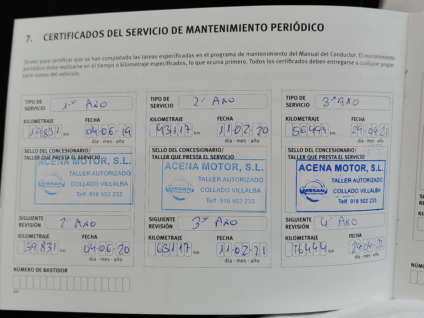 Foto del mantenimiento del Nissan Micra Nissan Micra IG-T S&S N-Connecta (90 CV)