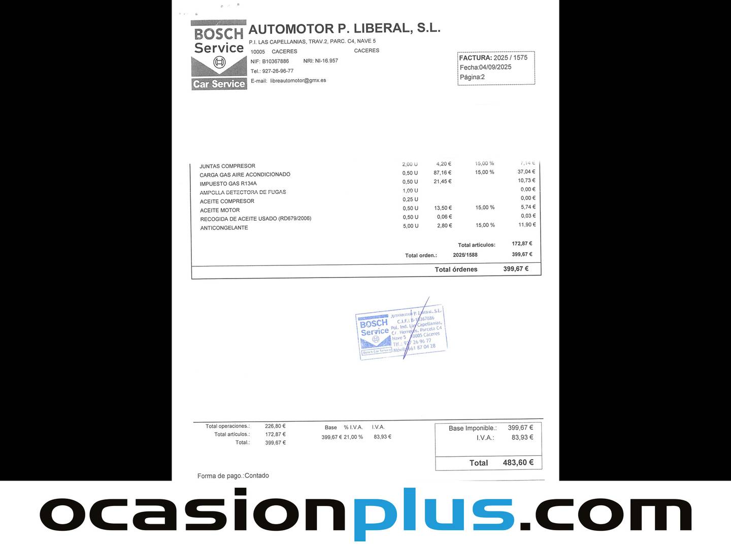 Foto del mantenimiento del Renault Mégane Renault Megane Emotion 1.6 16V (110 CV)