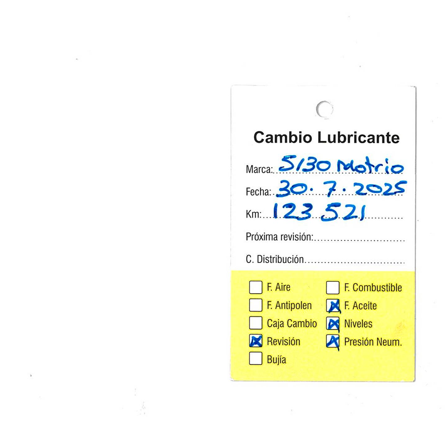 Foto del mantenimiento del Renault Clio Renault Clio Clio Limited 1.2 16v (75 CV)
