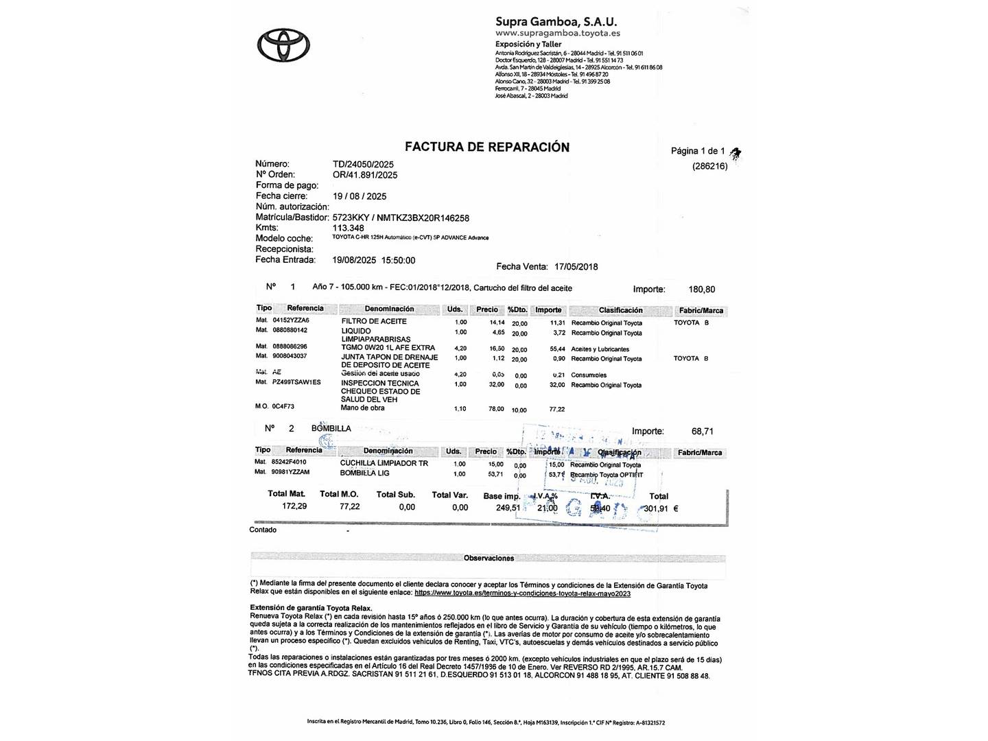Foto Toyota C-HR Toyota C-HR 1.8 125H Advance Pack Plus (122 CV)